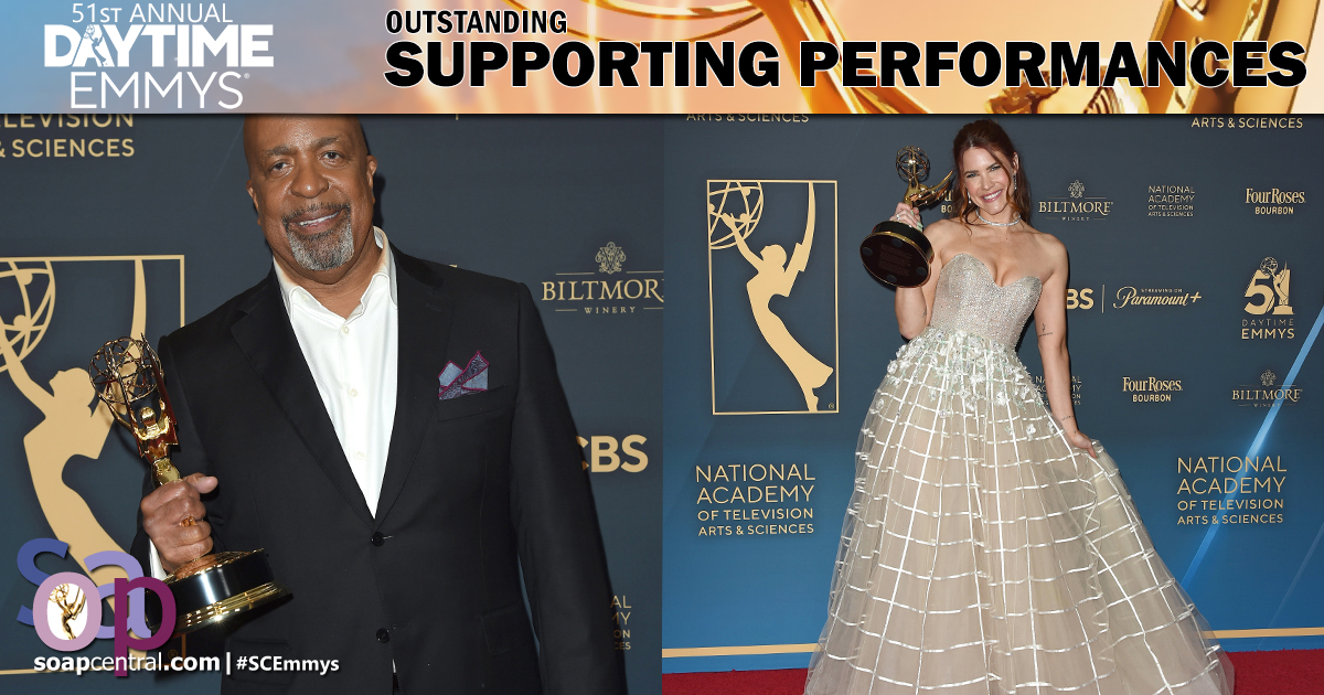 SUPPORTING ACTOR AND ACTRESS: GH's Robert Gossett and Y&R's Courtney Hope
